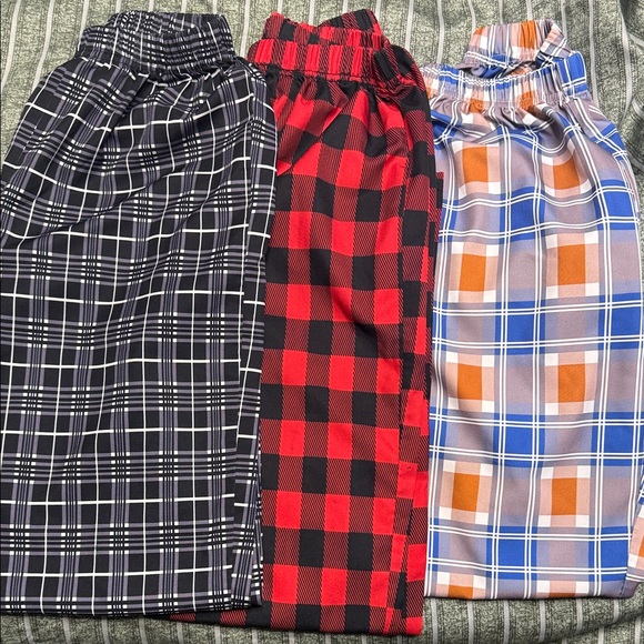 Plaid Lounge/Pajama Pants Set in Blue, Red, and Black - Picture 7 of 8